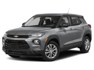 white 2022 chevy trailblazer front left angle view