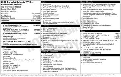 2025 Chevrolet Colorado WT/LT