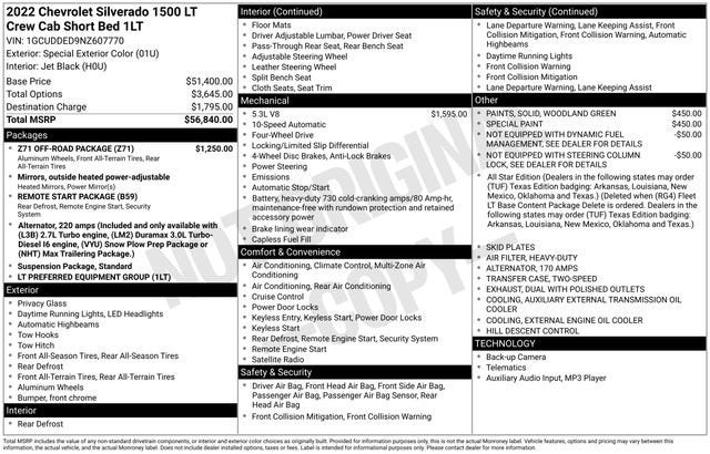 2022 Chevrolet Silverado 1500 LT