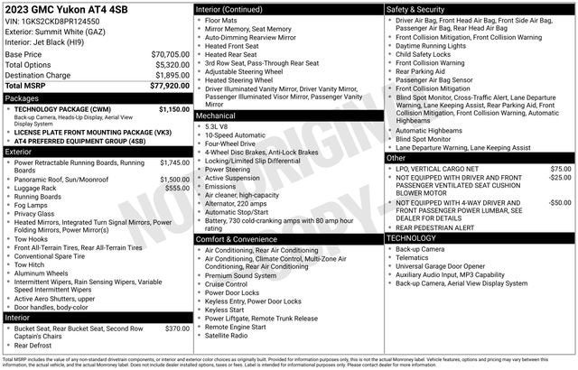 2023 GMC Yukon AT4