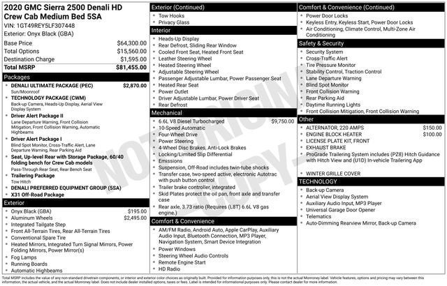 2020 GMC Sierra 2500 HD Denali