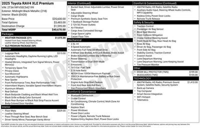 2025 Toyota RAV4 XLE Premium
