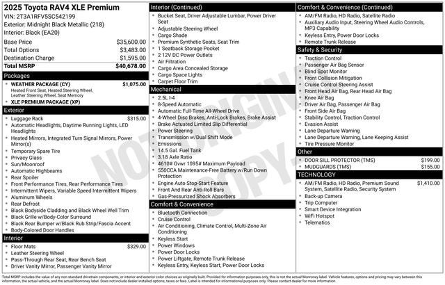 2025 Toyota RAV4 XLE Premium