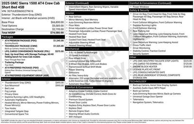 2025 GMC Sierra 1500 AT4