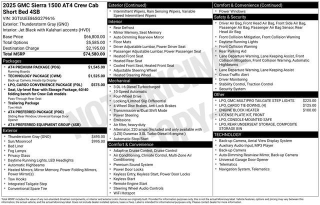 2025 GMC Sierra 1500 AT4