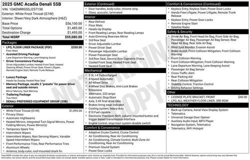 2025 GMC Acadia Denali
