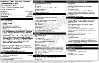 2025 GMC Sierra 1500 SLE