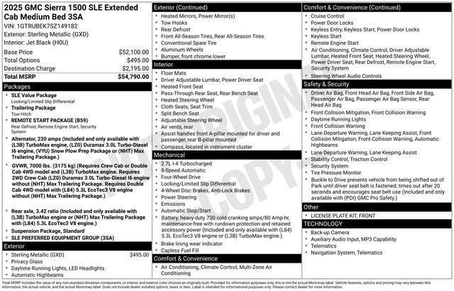 2025 GMC Sierra 1500 SLE