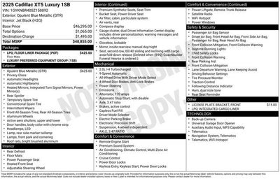 2025 Cadillac XT5 Luxury