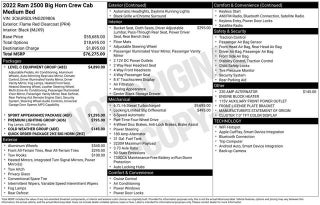2022 RAM 2500 Big Horn