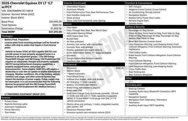 2026 Chevrolet Equinox EV LT
