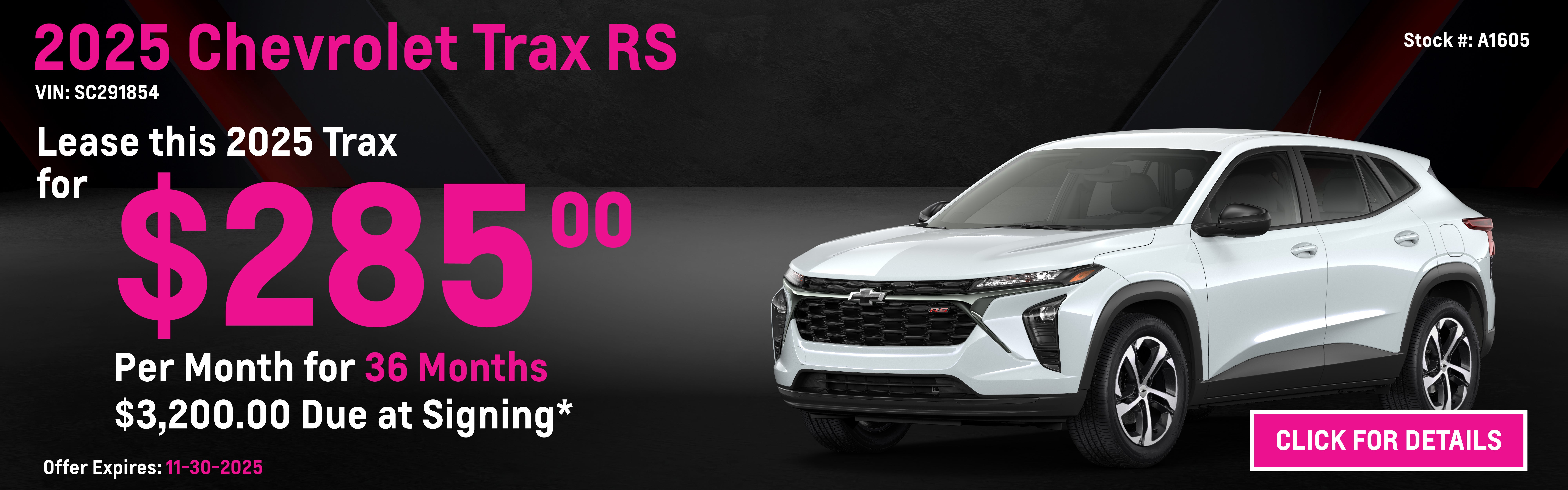 2025 Chevrolet Trax 1RS Lease Special