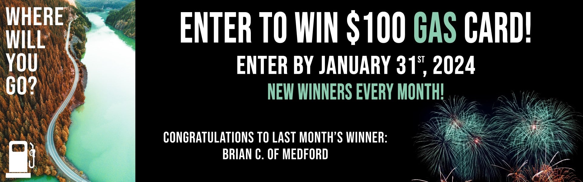 Click to win a $100 gas card!