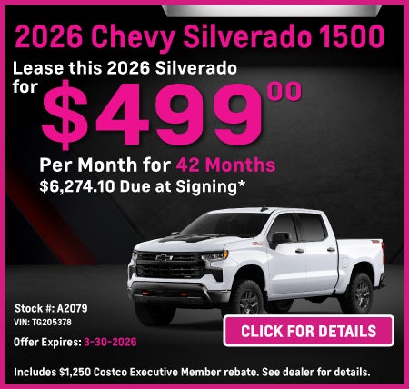 A New 2026 Chevy Silverado 1500